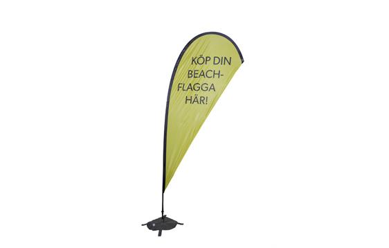 9412992   Beachflagg &quot;Dr&#229;pe Large 430 cm inkludert trykk, mast og b&#230;reveske